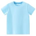AIWUHE Toddler T Shirts Cotton Summer Tshirts Boys Girls Basic Tee Undershirts Short Sleeve Clothes Crew Neck Shirts 2-7Y