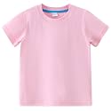 AIWUHE Toddler T Shirts Cotton Summer Tshirts Boys Girls Basic Tee Undershirts Short Sleeve Clothes Crew Neck Shirts 2-7Y