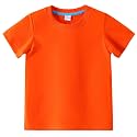AIWUHE Toddler T Shirts Cotton Summer Tshirts Boys Girls Basic Tee Undershirts Short Sleeve Clothes Crew Neck Shirts 2-7Y
