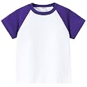 AIWUHE Toddler T Shirts Cotton Summer Tshirts Boys Girls Basic Tee Undershirts Short Sleeve Clothes Crew Neck Shirts 2-7Y