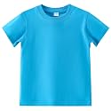 AIWUHE Toddler T Shirts Cotton Summer Tshirts Boys Girls Basic Tee Undershirts Short Sleeve Clothes Crew Neck Shirts 2-7Y