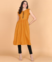 Aiza collection Women Embellished A-line Kurta