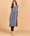 Aiza collection Women Embellished A-line Kurta