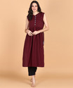 Aiza collection Women Embellished A-line Kurta