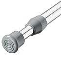 AIZESI Spring Tension Curtain Rod Short Tension Rod (Silver,17"to 28"-1Pcs)