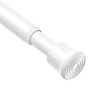 AIZESI Spring Tension Curtain Rods Short Tension Rod (White,28" to 48"-1Pcs)