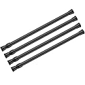 AIZESI Spring Tension Curtain Rods Short Tension Rod (Black,12" to 19"-4Pcs)