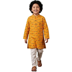 aj dezines boys cotton full sleeve letter printed kurta pajama set for kids - ethnic wear  special occasion amp traditional outfit boys kurta set - regular fit