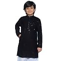 AJ DEZINES Chikankari Kurta For Boys- Ethnic Wear | Embroidery Chikankari Sequined | Traditional &amp; Festive Outfit | Cotton Stylish Boys Kurta | Perfect For Wedding &amp; Family Function
