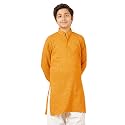 AJ DEZINES Chikankari Kurta For Boys- Ethnic Wear | Embroidery Chikankari Sequined | Traditional &amp; Festive Outfit | Cotton Stylish Boys Kurta | Perfect For Wedding &amp; Family Function