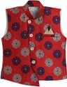 AJ Dezines Floral Print Boys Waistcoat