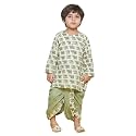 AJ DEZINES Kids Cotton Printed Dhoti Kurta