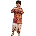 AJ DEZINES Kids Cotton Printed Dhoti Kurta