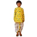 AJ DEZINES Kids Cotton Printed Dhoti Kurta