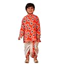 AJ DEZINES Kids Cotton Printed Dhoti Kurta