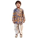 AJ DEZINES Kids Cotton Printed Dhoti Kurta
