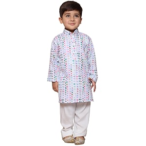 AJ DEZINES Kids Cotton Printed Kurta Pyjama