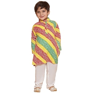 AJ DEZINES Kids Ethnic Wear Cotton Printed
