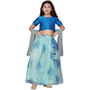 AJ DEZINES Kids Ethnic Wear Silk Blend