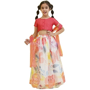 AJ DEZINES Kids Ethnic Wear Silk Blend