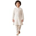 AJ DEZINES Kids Kurta Pajama Set For Boys | Embroidery Chikankari Kurta Set | Cotton Stylish Boys Kurta Pyjama |Party &amp; Ethnic Wear | Perfect For Festivals Wedding &amp; Family Function