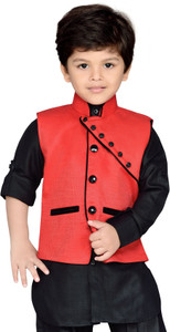 aj dezines solid boys waistcoat