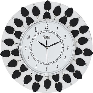ajanta analog 33 cm x 33 cm wall clock multicolor with glass standard