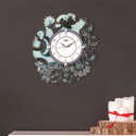 AJANTA Analog 33 cm X 33 cm Wall Clock (Blue, Black, With Glass, Standard)