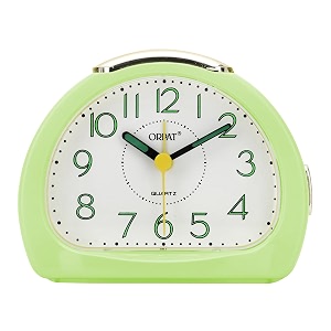 ajanta orpat time piece beep alarm analog clock small_140x114x74 mm greenplastic