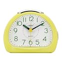 Ajanta Orpat Time Piece Beep Alarm Analog Clock (Small_140X114X74 Mm, Yellow,Plastic)