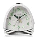 Ajanta Orpat Time Piece Beep Plastic Alarm Analog Clock (Small_13.6X114X50 Mm, White)