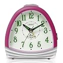 Ajanta Orpat Plastic Time Piece Beep Alarm Analog Clock (Small_13.6X114X50 Mm, Pink)