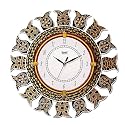 Ajanta Mandala MDF Wooden Wall Clock for Home Decor 33 cm