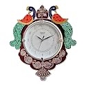 Ajanta Peacock Decorative MDF Wooden Wall Clock for Home Décor