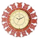 Ajanta Mandala MDF Wooden Wall Clock for Home Decor 33 cm