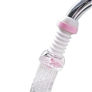 ajb 360 degree rotating water aerator splash-proof filteranti-splash expandable head nozzlebathroom tap adjustable sprinklertap showerwater saving device faucetmulti colour spring shower