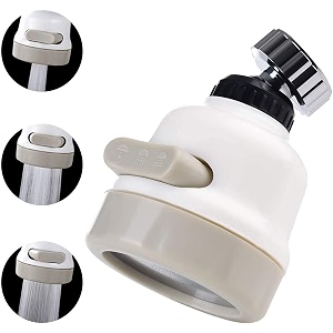 ajb 360 degree rotating water aerator splash-proof filteranti-splash expandable head nozzlebathroom tap adjustable sprinklertap showerwater saving device faucetmulti colour nozzel shower