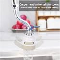 AJB 360 Degree Rotating Water Aerator Splash-Proof Filter/Anti-Splash Expandable Head Nozzle/Bathroom Tap Adjustable Sprinkler/tap Shower/Water Saving Device Faucet(Multi colour)) (Turbo with shower)