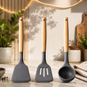 AJDK MART Non Stick Silicone Spatula Spoon