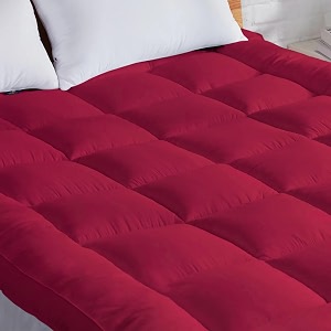 ajish super soft mattress topper single bed 72x36  single bed topper padding 234 inch  1200 gsm microfiber top surface back amp neck pain relief  comfort sleep all night maroon 3 x 6 feet