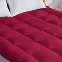 AJISH Super Soft Mattress Topper Single Bed 72X36 | Single Bed Topper Padding 2" inch | 1200 GSM Microfiber Top Surface Back &amp; Neck Pain Relief | Comfort Sleep All Night (Maroon, 3 X 6 Feet)