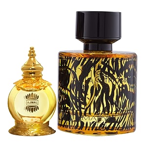 ajmal mukhallat al wafa concentrated perfume oil oriental musky non-alcohol attar - 12 ml maryaj wild stripes edp aromatic oriental - 100 ml for unisex and men  2 parfum fresh