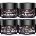 Ajoblanco 600mg Shilajit Pure Himalayan Organic Shilajit Resin - Himalayan Shilajit Resin with Organic Ayurvedic Blend in High Potency for Energy, Strength & Immunity, Pack of 4