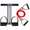 AJRO DEAL Double Spring Tummy Trimmer Ab Exerciser and Double Toning Tube for Men and Women - Abs Exercise &amp; Body Toner Equipment for Home Use. Gym &amp; Fitness Kit. (DSTT WITH DOUBLE TONING TUBE(RED))