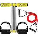 Double Spring Tummy Trimmer fitness equipment/Abdominal Exerciser for Core Workout and Double Toning Resistance Tube Elastic Rubber Exercise Band for Stretching, Home Gym and Toning
