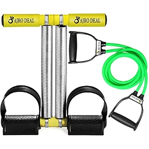 double spring waist trimmer abs exerciser body toner fat buster core amp abdominal trainers and double toning resistance tube pull rope elastic rubber exercise band for stretching workout