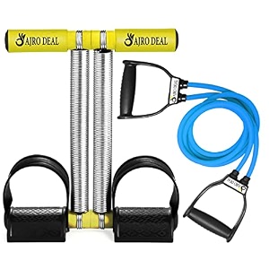 tummy trimmer ab exercise equipement for home workout amp gym - stomach belly exercise and double toning tube heavy quality natural rubber resistance tube exercise
