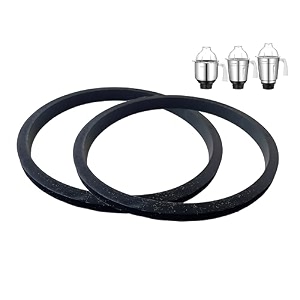 ajs spares- preethi mixer grinder wet jar lid gasketring big rubber  mixer grinder replacement parts 128 cm 2 units