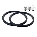 AJS spares- PREETHI Mixer Grinder Wet Jar Lid Gasket/Ring, Big (Rubber) | Mixer Grinder Replacement Parts (12.8 cm, 2 Units)