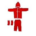 Baby Boy's and Baby Girl's Sweater, Pyjama and Booties (6-12 Months) Red